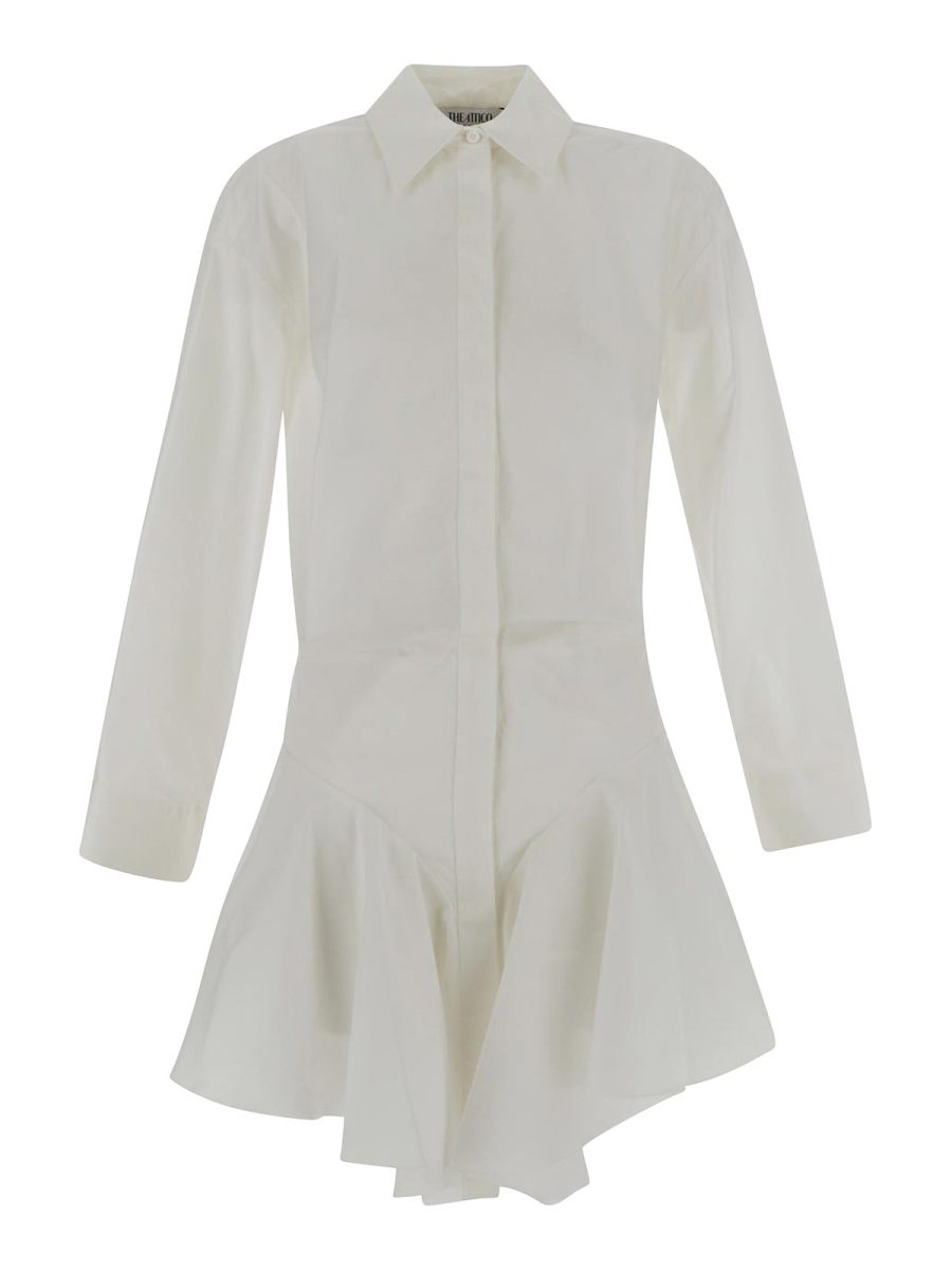 The Attico Robe Au Genou - Blanc