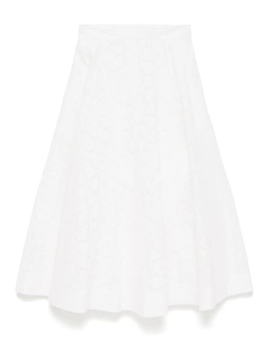 Zimmermann Jupe Midi - Blanc