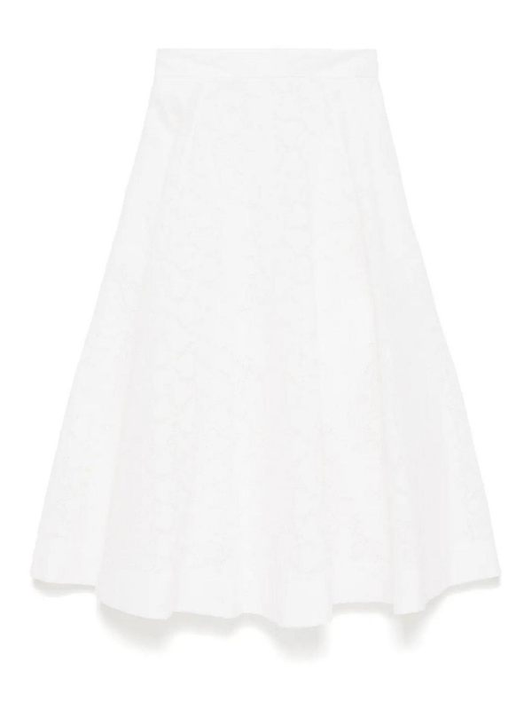 Zimmermann Jupe Midi - Blanc
