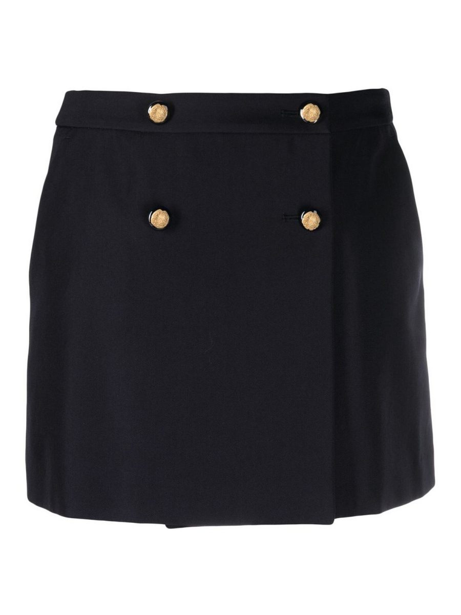 Alexander Mcqueen Jupe Midi - Bleu