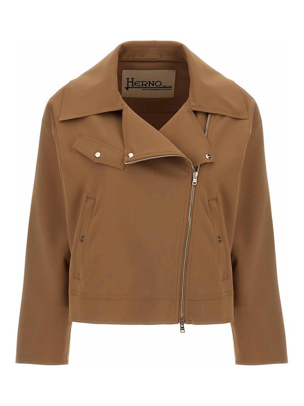 Herno Blouson En Cuir - Marron