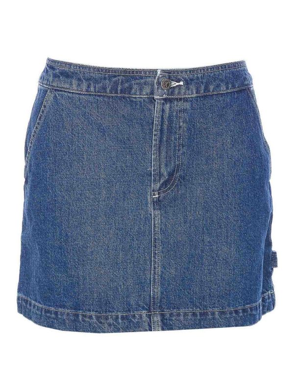 A. P.C. Jupe Midi - Bleu