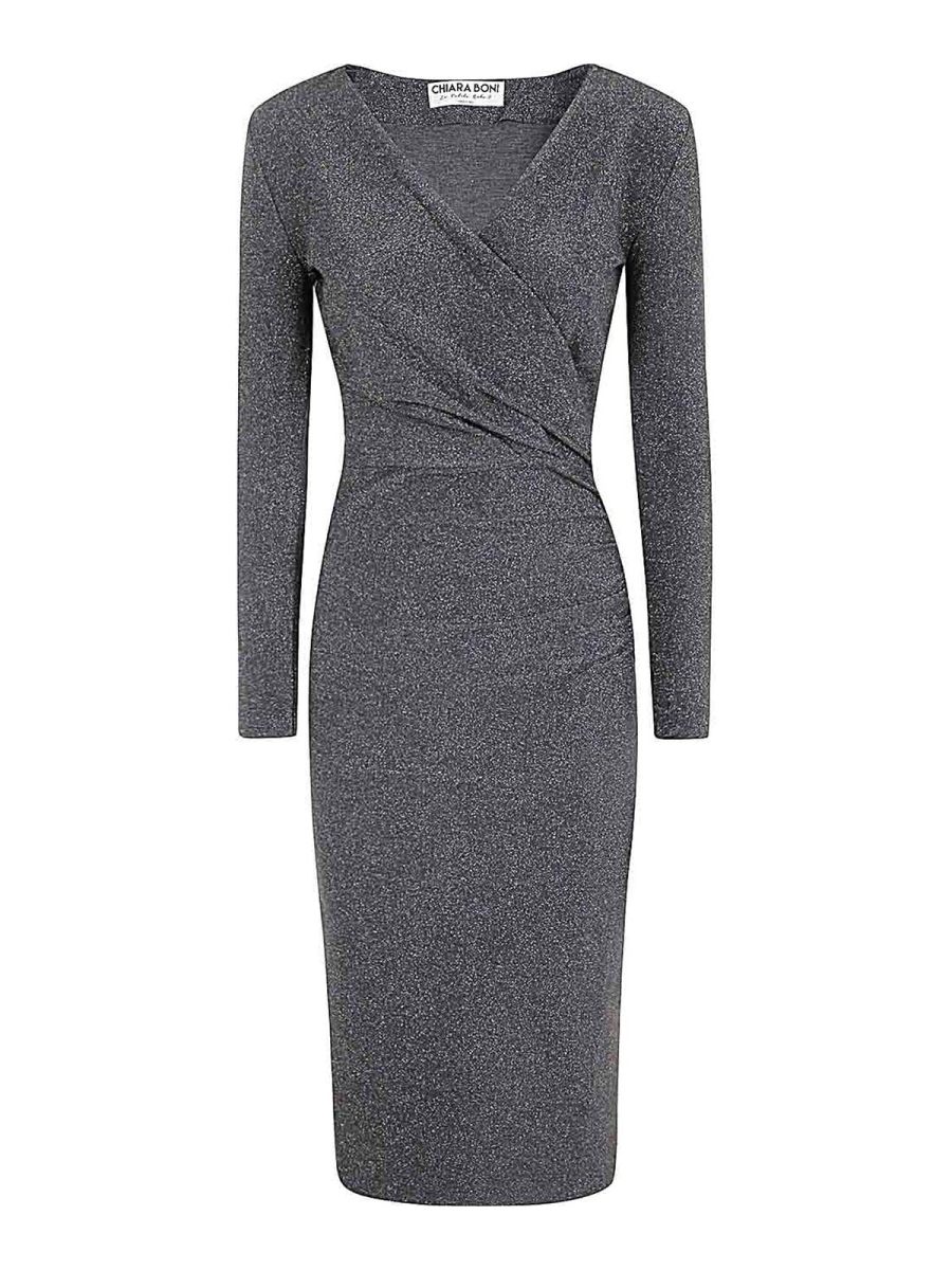 Chiara Boni La Petite Robe Robe Au Genou - Gris