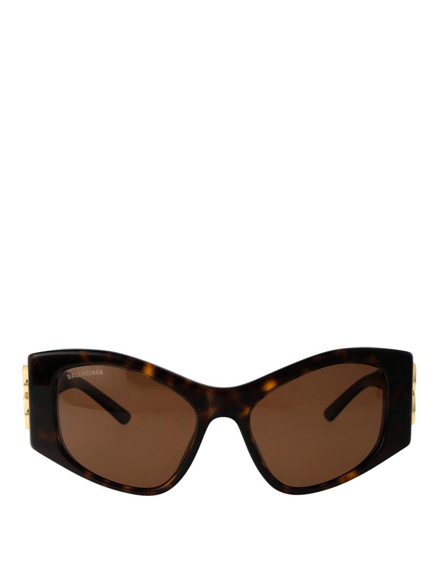 Balenciaga Lunettes De Soleil - Marron