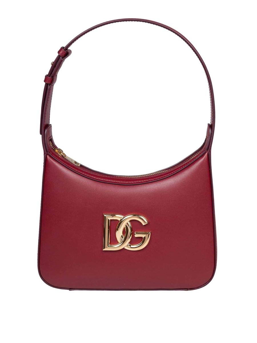 Dolce & Gabbana Sac Porté Épaule - Rouge Bru