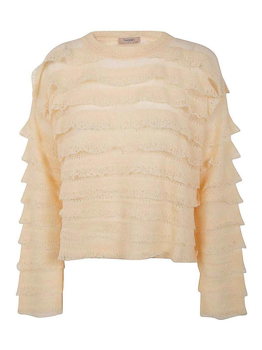 Twinset Pull Col Rond - Rose