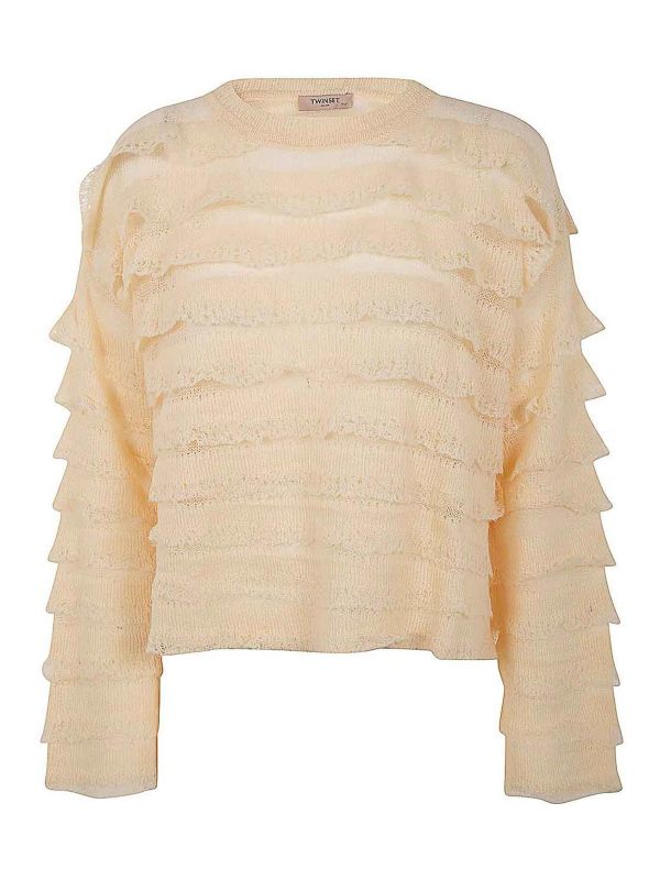 Twinset Pull Col Rond - Rose