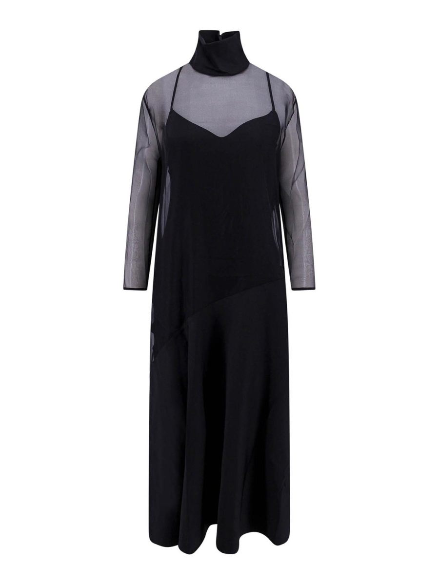 Khaite Robe Au Genou - Noir