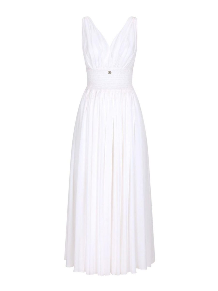 Dolce & Gabbana Maxi Robe - Blanc