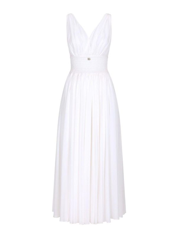 Dolce & Gabbana Maxi Robe - Blanc