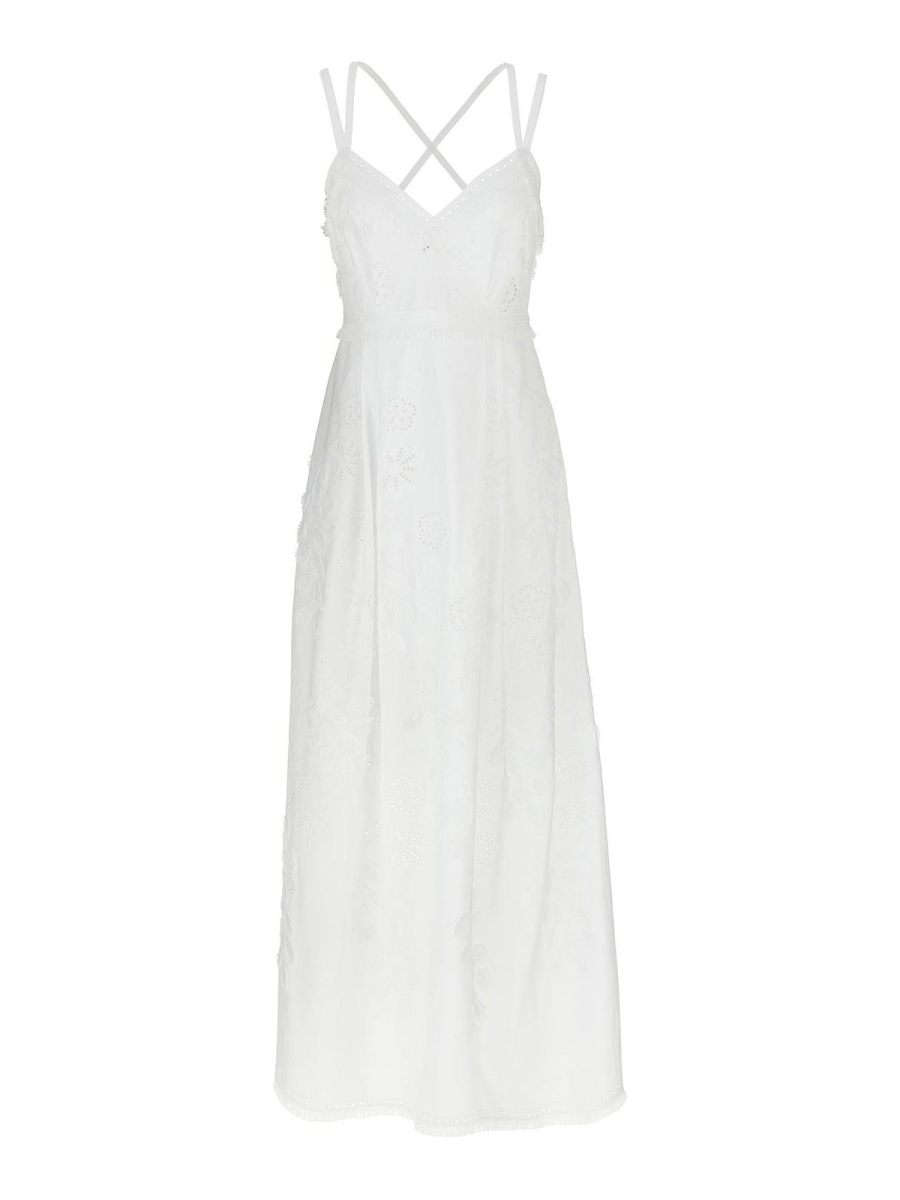Alberta Ferretti Robe Au Genou - Blanc