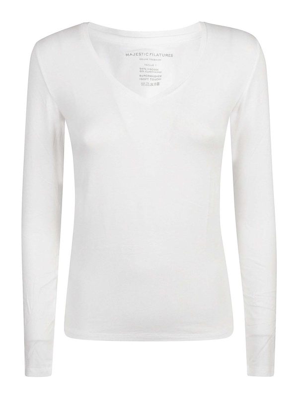 Majestic Filatures T-Shirt - Blanc
