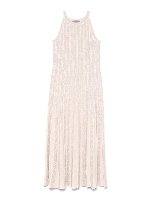 D. Exterior Maxi Robe - Blanc