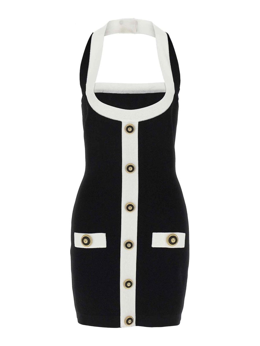 Balmain Robe Au Genou - Filo Leone Catena