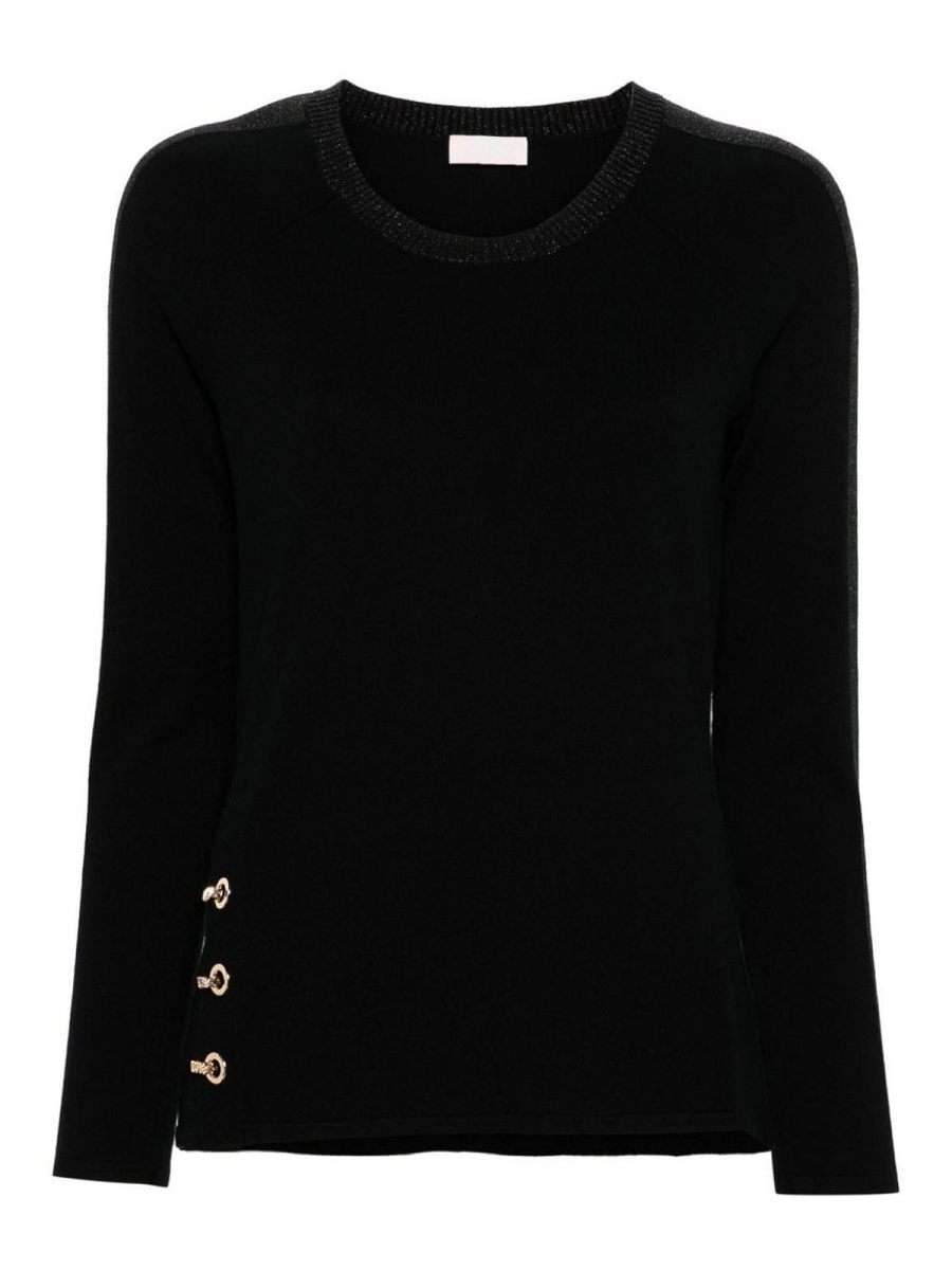 Liu Jo Pull Col Rond - Noir