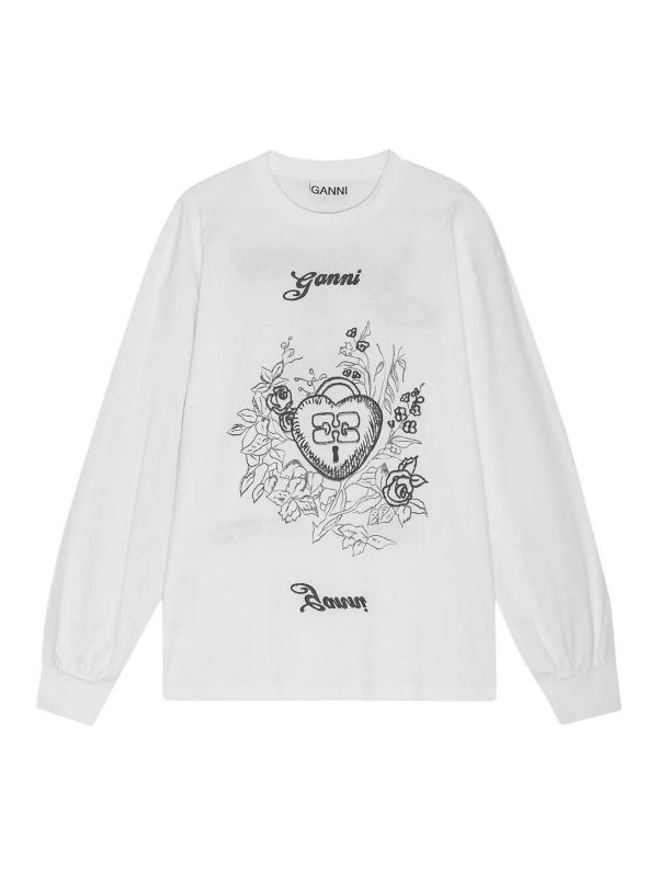 Ganni T-Shirt - Noir