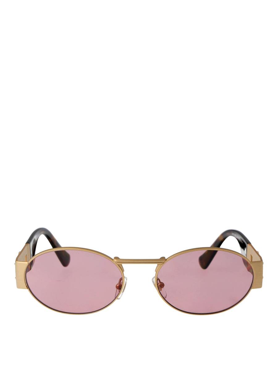 Versace Lunettes De Soleil - Or