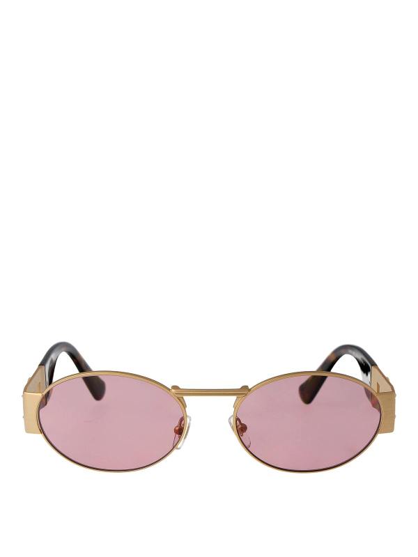 Versace Lunettes De Soleil - Or