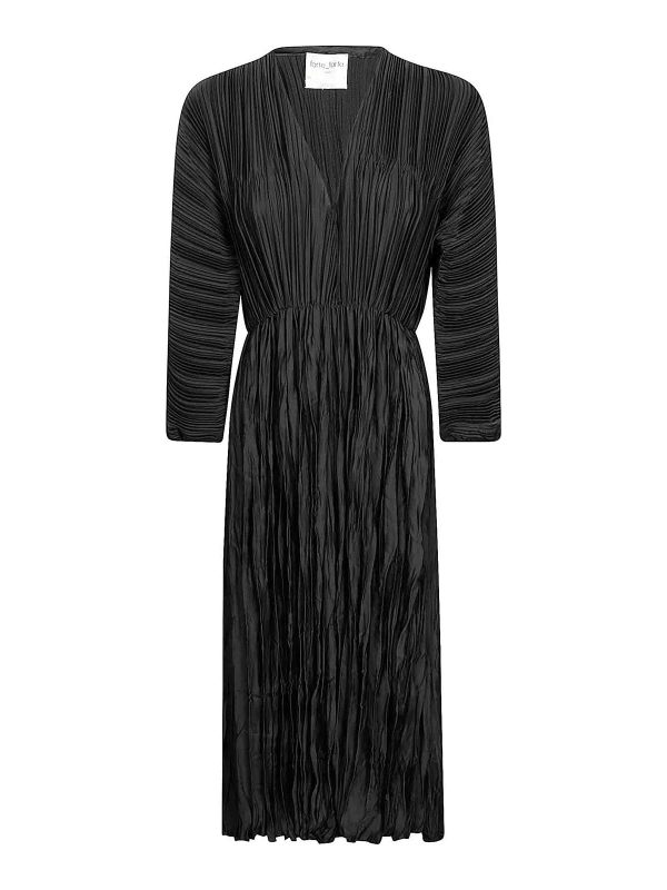 Forte Forte Robe Au Genou - Noir