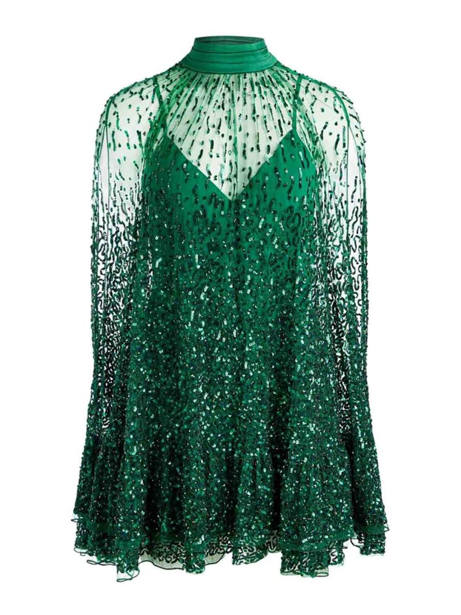 Alice+Olivia Robe Au Genou - Vert
