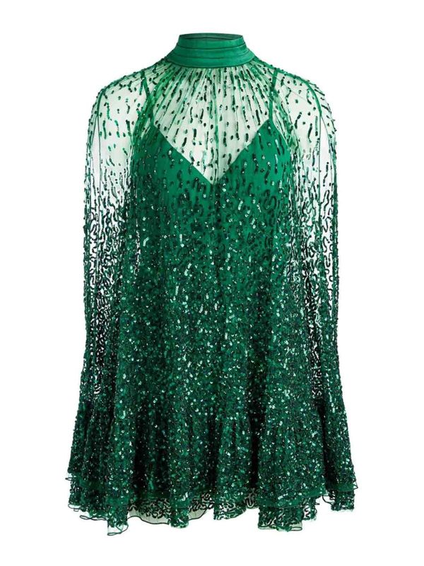 Alice+Olivia Robe Au Genou - Vert