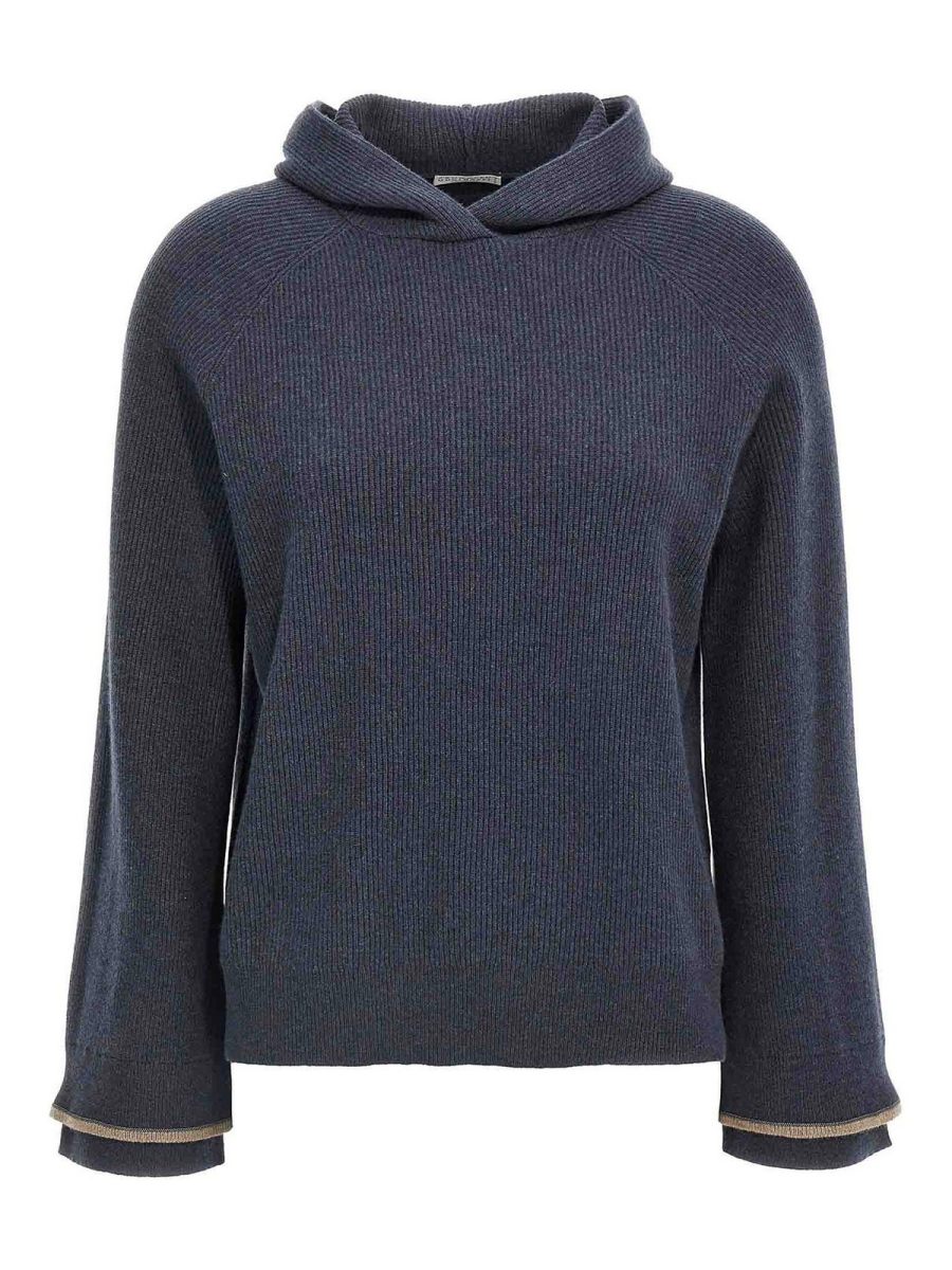 Brunello Cucinelli Jean Évasé - Bleu