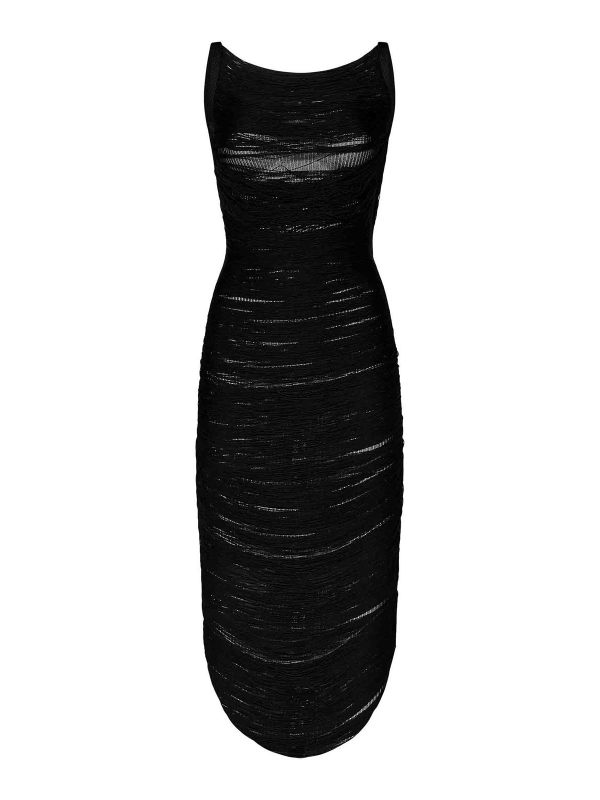 The Attico Robe Au Genou - Noir