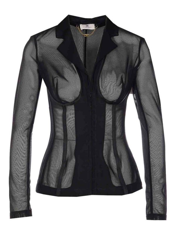 Elisabetta Franchi Veste Casual - Noir