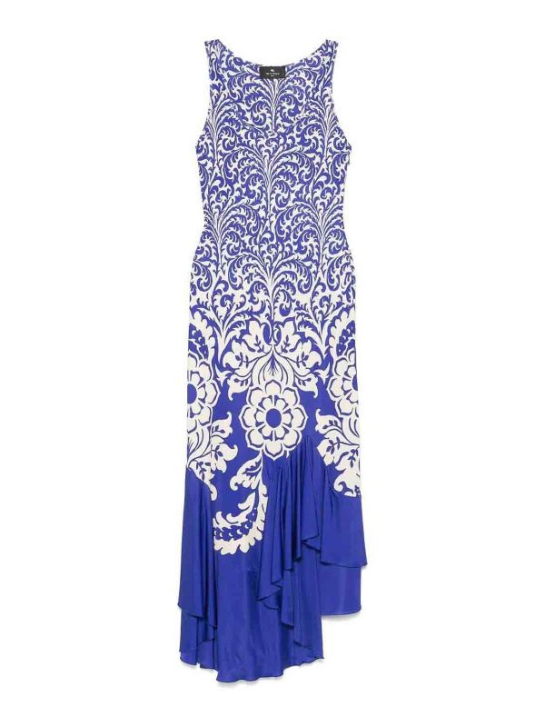 Etro Robe Au Genou - Bleu