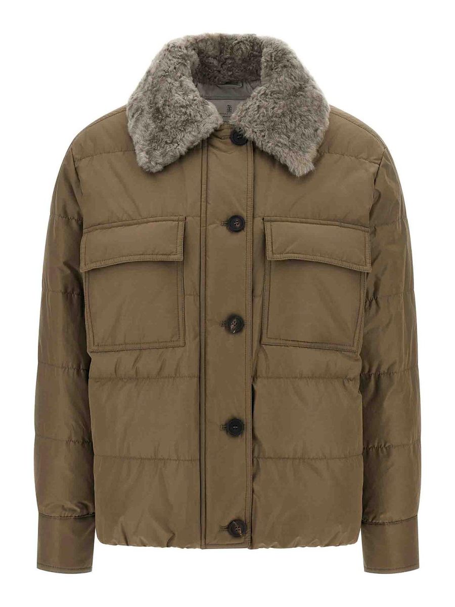 Brunello Cucinelli Blouson Rembourré - Beige