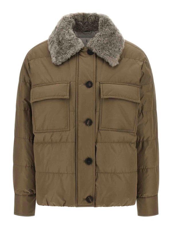 Brunello Cucinelli Blouson Rembourré - Beige