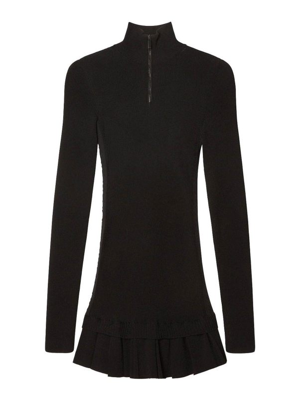 Off-White Robe Au Genou - Noir