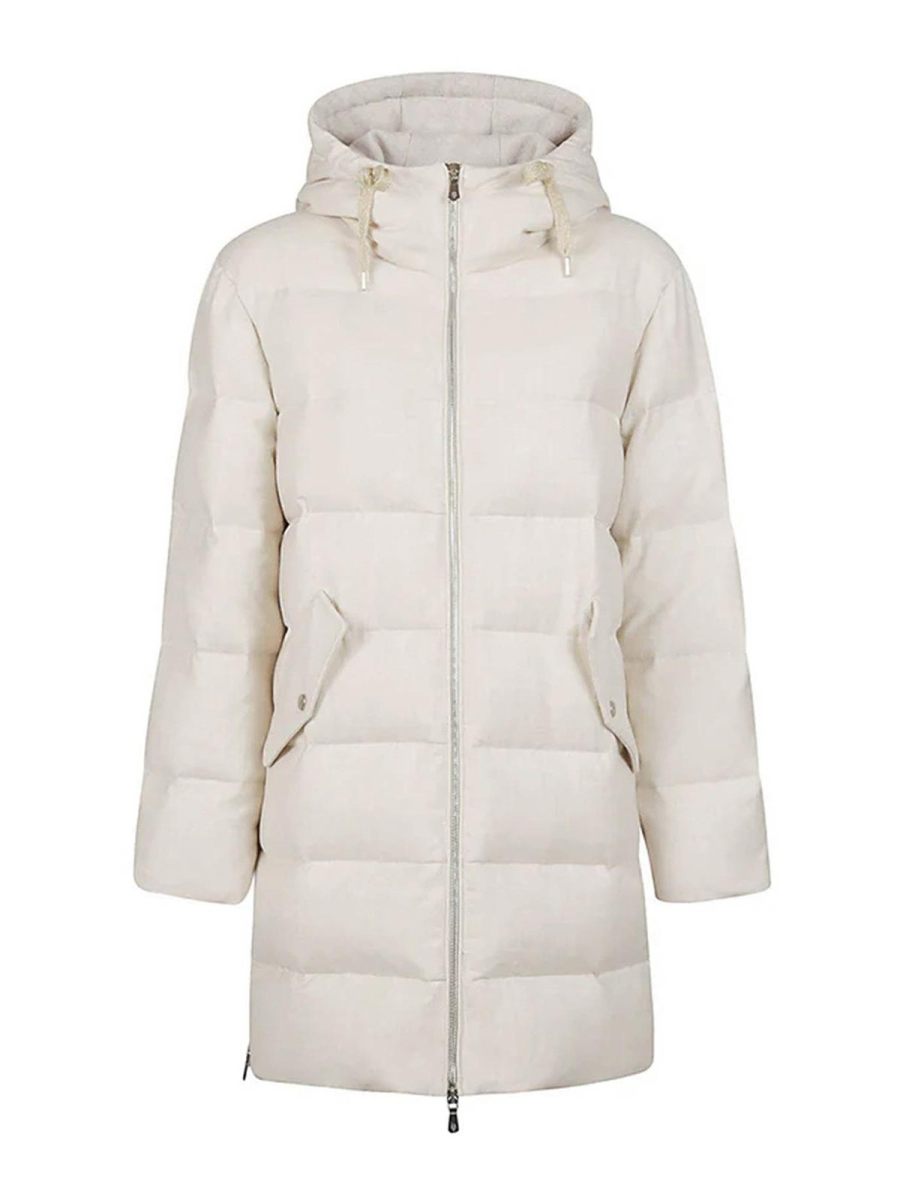 Eleventy Blouson Rembourré - Crème