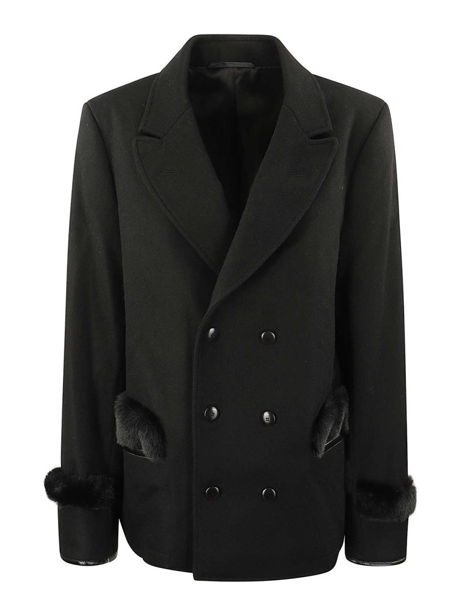 Random Identities Manteau Court - Noir