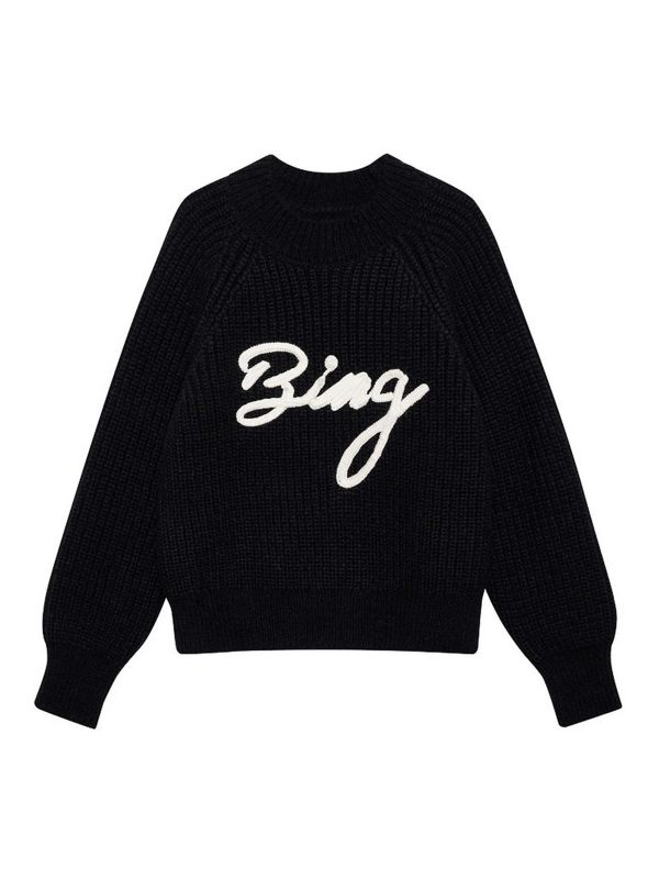 Anine Bing Pull Col Rond - Noir