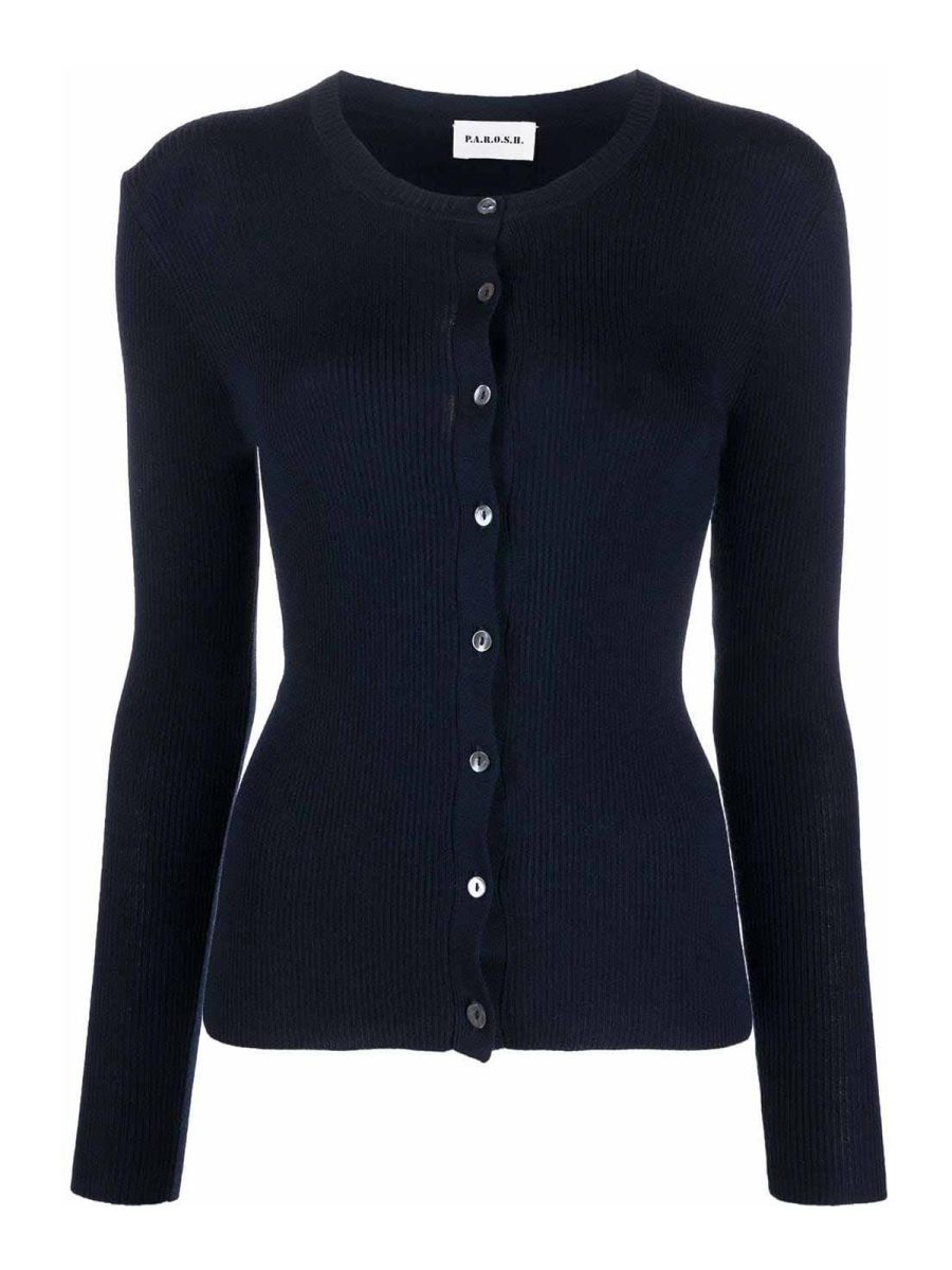 P. A.R. O.S. H. Pull Col Rond - Bleu Foncé