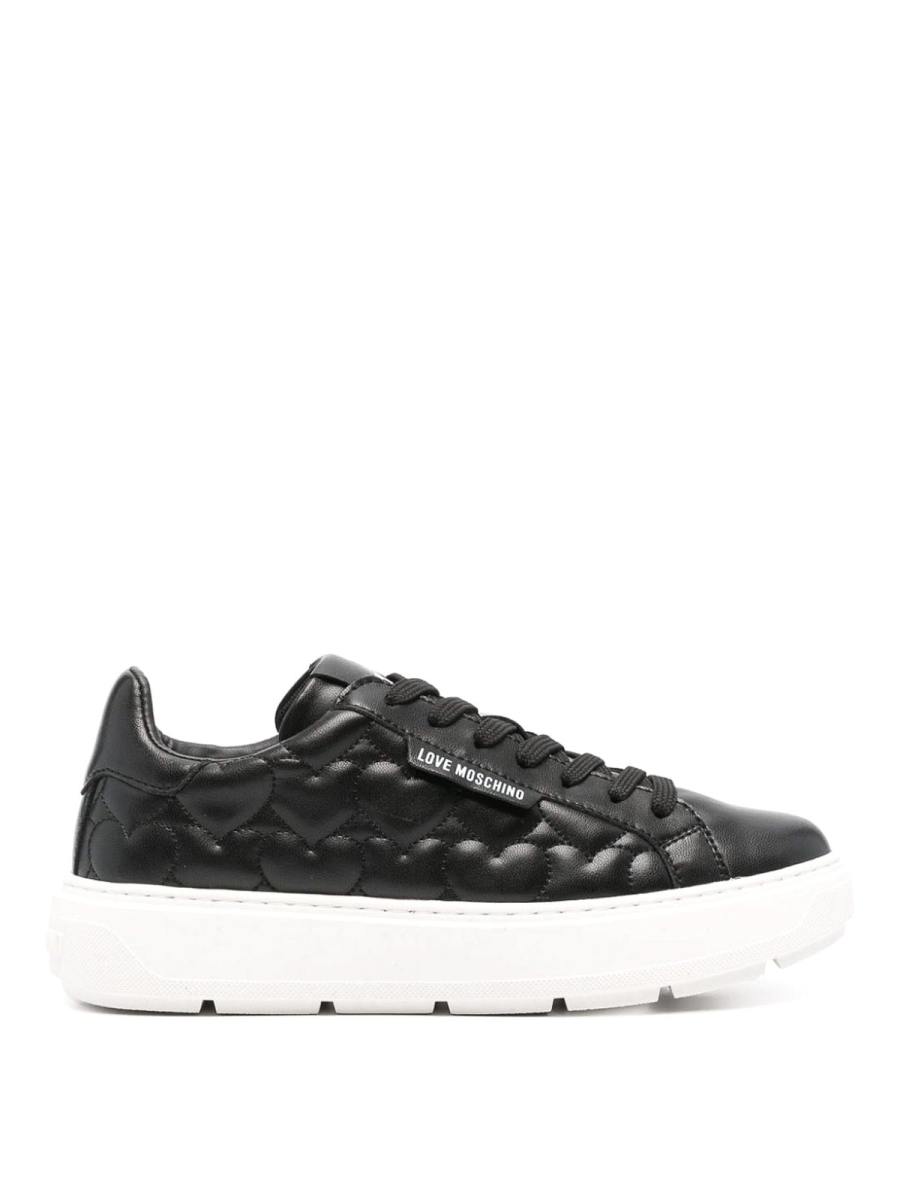 Love Moschino Chaussures À Lacets - Noir