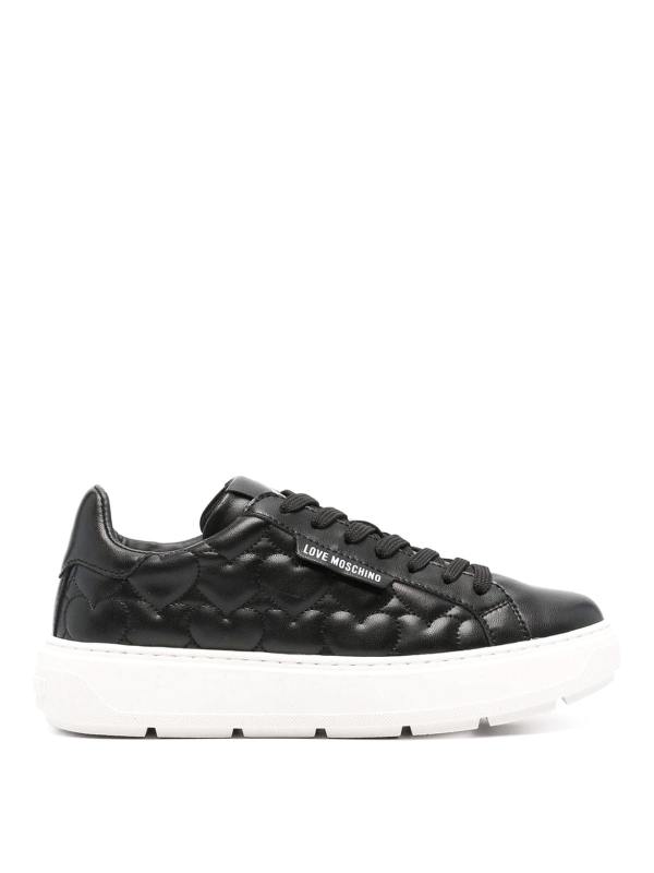 Love Moschino Chaussures À Lacets - Noir