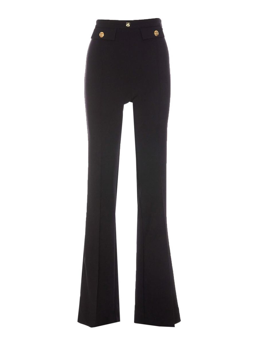 Elisabetta Franchi Pantalons Décontractés - Noir