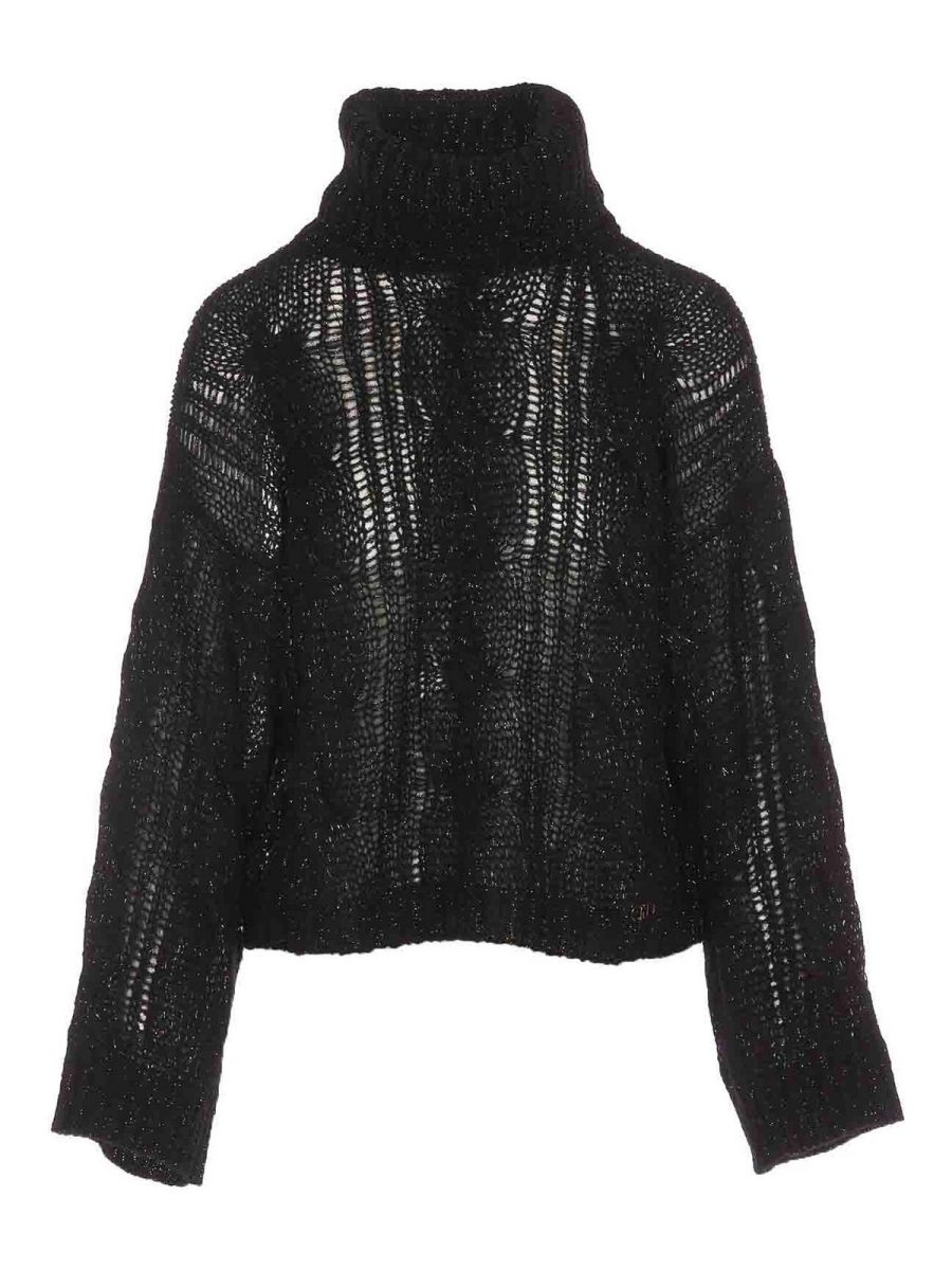 Liu Jo Pull Col Rond - Noir