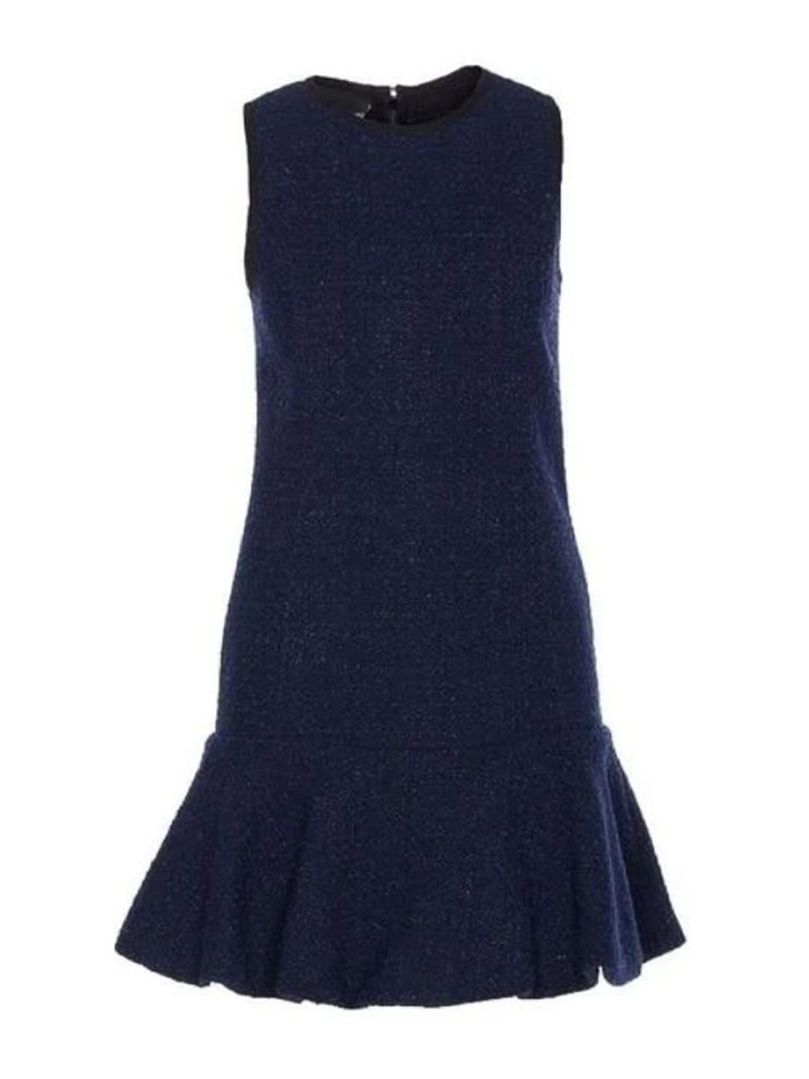 Pinko Robe Au Genou - Bleu