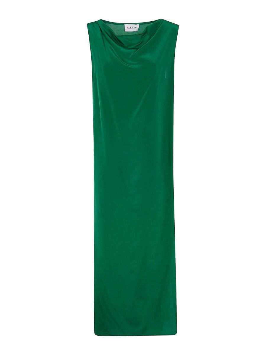 P. A.R. O.S. H. Robe Au Genou - Vert