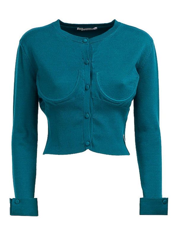 Mar De Margaritas Cardigan - Bleu