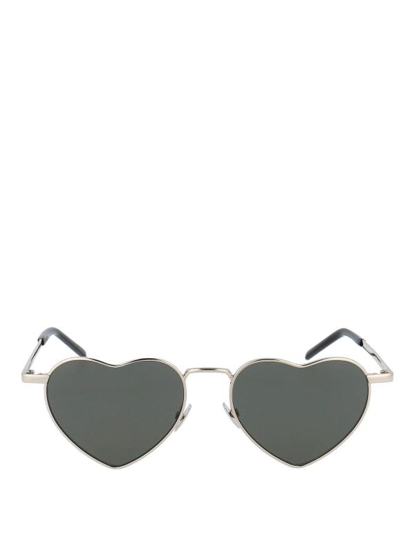 Saint Laurent Lunettes De Soleil - Argent