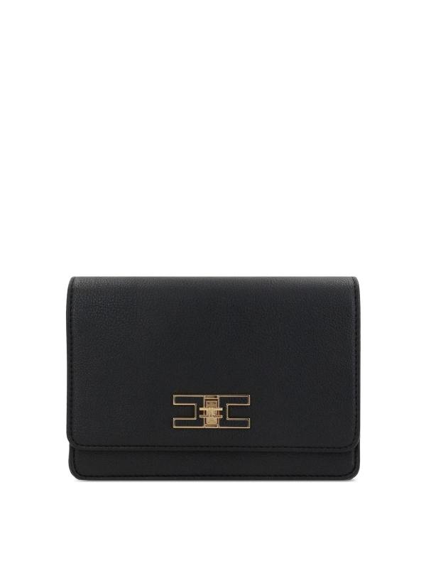 Elisabetta Franchi Sac Porté Épaule - Noir