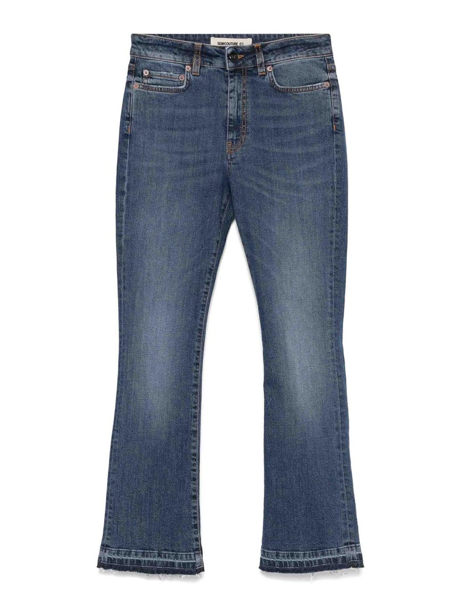 Semicouture Pantalons Décontractés - Délavé