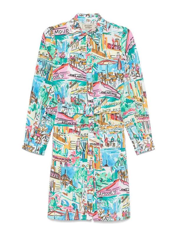 Alessandro Enriquez Robe Courte - Multicolore