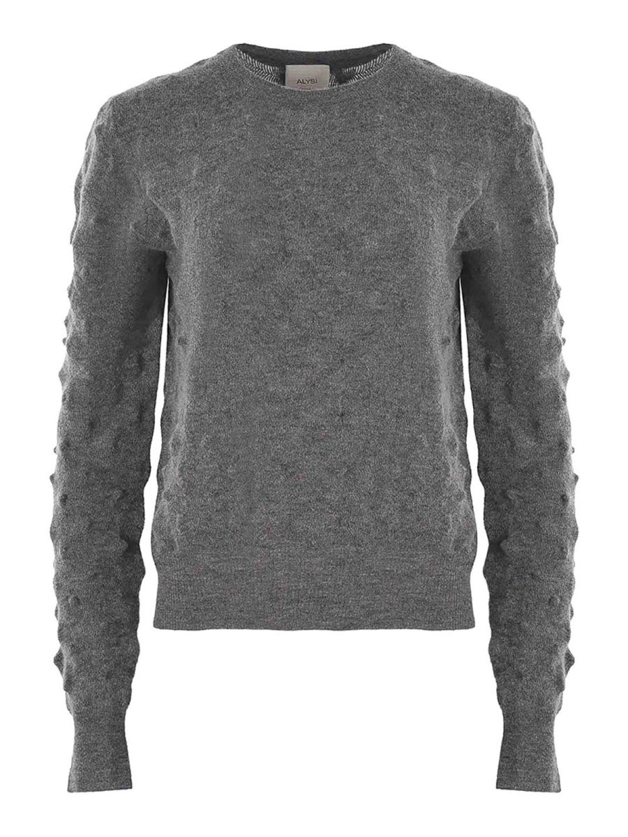 Alysi Pull Col Rond - Gris