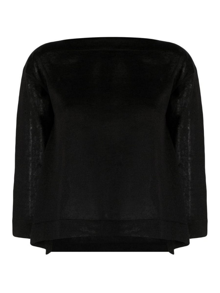 Daniela Gregis Pull Col Bateau - Noir