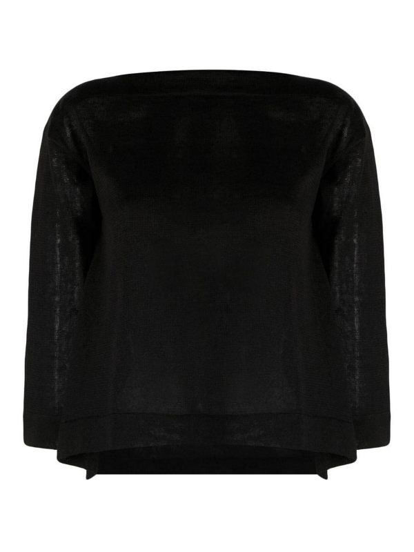 Daniela Gregis Pull Col Bateau - Noir